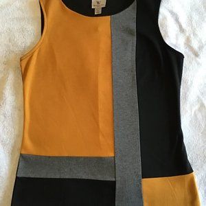 Worthington Sleeveless Colorblock Top, Sz. S